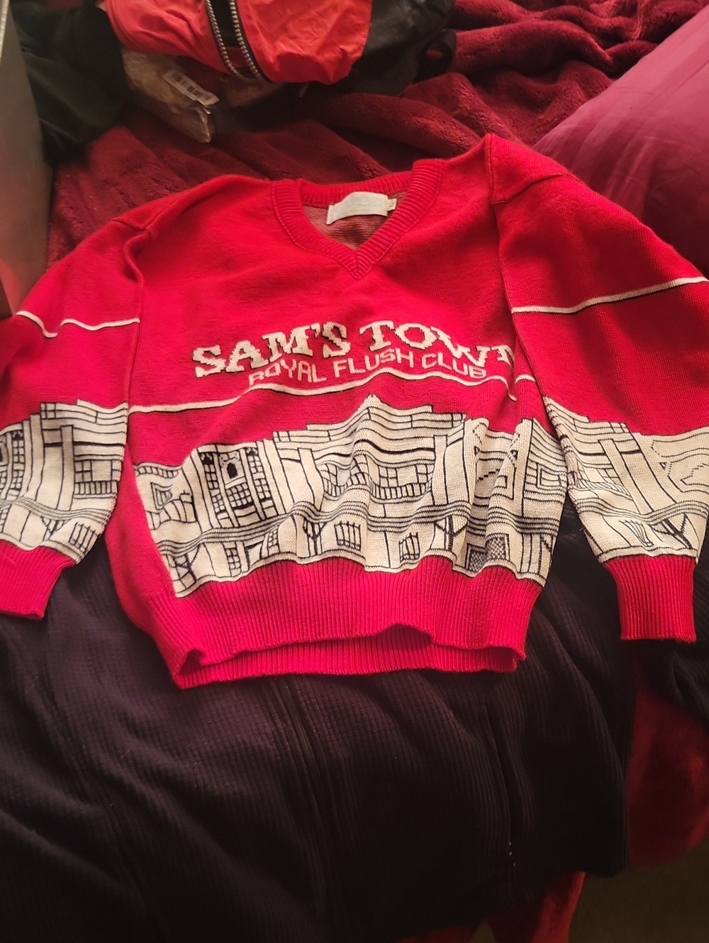 SAMS TOWN ROYAL FLUSH CLUB -SWEATER